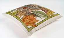 Charger l'image dans la galerie, Coussin en lin carré "Singes"