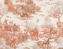 Charger l'image dans la galerie, Plaid en lin " journée à la chasse"