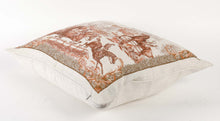 Charger l'image dans la galerie, Coussin carré en lin " Journée à la chasse"