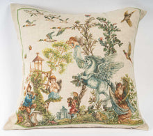 Charger l'image dans la galerie, Coussin carré en lin "Féérie"