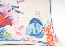 Charger l'image dans la galerie, Coussin rectangulaire en lin "Corail"