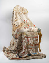 Charger l'image dans la galerie, Plaid en lin " Animaux de la forêt"