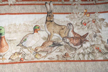 Charger l'image dans la galerie, Plaid en lin " Animaux de la forêt"