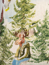 Charger l'image dans la galerie, Coussin carré en lin " Balade en Montagne"