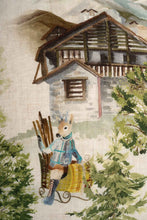 Charger l'image dans la galerie, Coussin rectangulaire en lin "Balade en montagne"