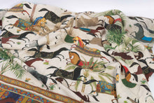 Charger l'image dans la galerie, Plaid en lin "Chevaux"