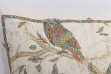 Charger l'image dans la galerie, Coussin rectangulaire en lin "Hiboux"