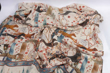 Charger l'image dans la galerie, Plaid en lin "Panthères"