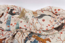 Charger l'image dans la galerie, Plaid en lin "Panthères"