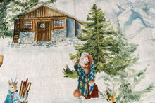 Charger l'image dans la galerie, Plaid en lin "Balade en montagne"