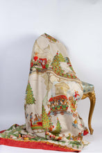 Charger l'image dans la galerie, Plaid en lin "train de Noël"