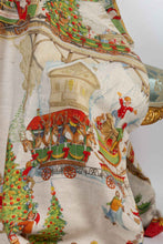 Charger l'image dans la galerie, Plaid en lin "train de Noël"