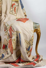 Charger l'image dans la galerie, Plaid en lin "Jeux de cartes"