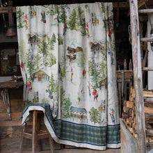 Charger l'image dans la galerie, Plaid en lin "Balade en montagne"