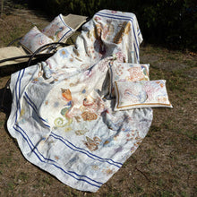 Charger l'image dans la galerie, Plaid en lin "Méduses"