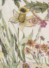 Charger l'image dans la galerie, Tissu en lin  fleuri
