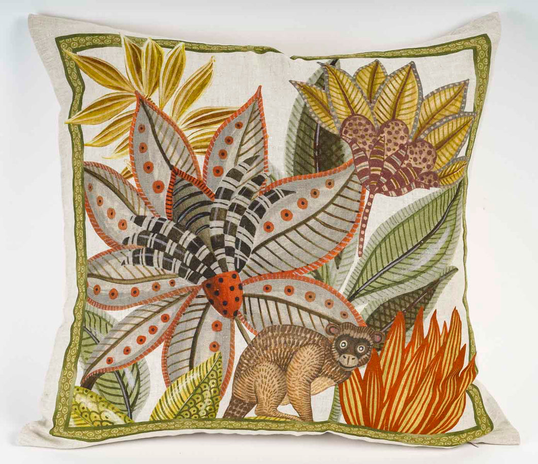 Coussin en lin carré 