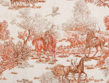 Load image into Gallery viewer, Plaid en lin &quot; journée à la chasse&quot;
