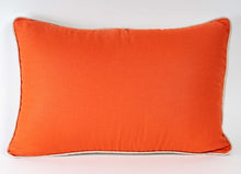 Load image into Gallery viewer, Rectangular linen cushion &quot;Coral color&quot;
