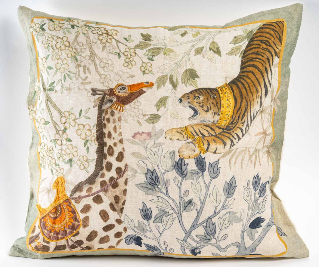 Coussin carré en lin 