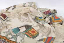 Load image into Gallery viewer, Linen throw &quot;Éléphants&quot;
