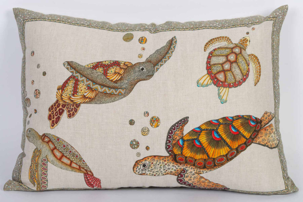 Coussin rectangulaire en lin 